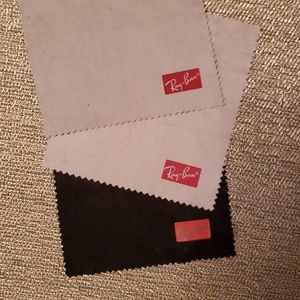 Three authentic Ray-Ban glasses cleaners
